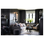 Столик придиванный - IKEA KRAGSTA, 35х45/49х51 см, черный, КРАГСТА ИКЕА