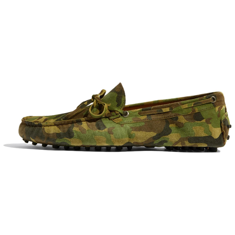 SCAROSSO James Camouflage Printed Slip On Loafers