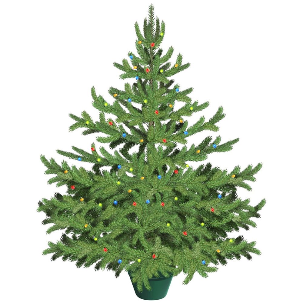 Ель декоративная Bondibon "Самая компактная Елка "Укрась своими руками!", 120*160см