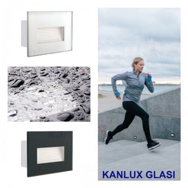 СВЕТИЛЬНИКИ ДЛЯ ПОДСВЕТКИ KANLUX GLASI. ПРОСТЫЕ ФОРМЫ. 3 ЦВЕТА НА ВЫБОР.