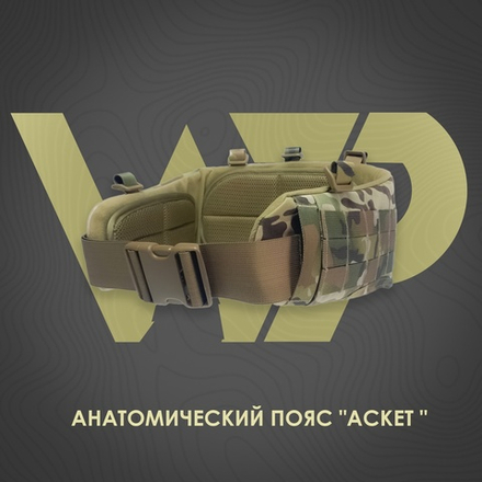 WP — Пояс анатомический "Аскет" (размер: M, цвет: мультикам)