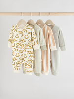 Комбинезон / Cлип для малышей Next E19-560, 4 шт., Бежевый