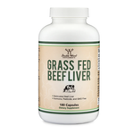 Double Wood Supplements - Grass Fed Beef Liver - 180 x 500 mg capsules