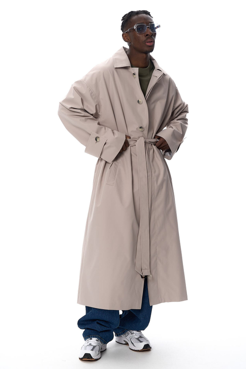 Брюки мужские широкие, серая елочка