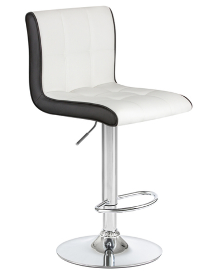 Стул барный DOBRIN CANDY, бело-чёрный