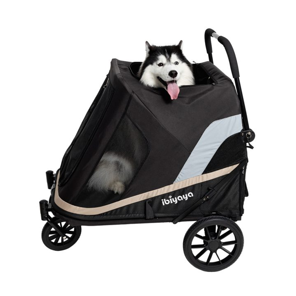 Коляска для собак/животных Grand Cruiser Large Dog Stroller, 4-Wheel Foldable Big Dog Pram for Large Breeds, Senior & Injured Pets