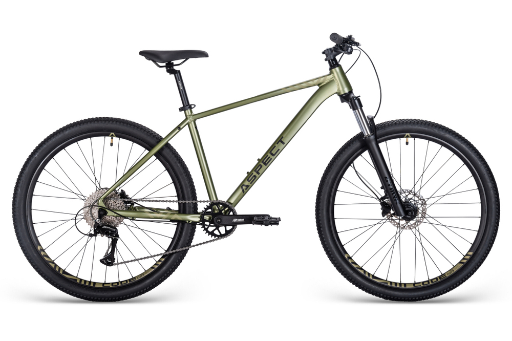 Велосипед Aspect NICKEL PRO 27.5 (2025) (M (18"), Зеленый)