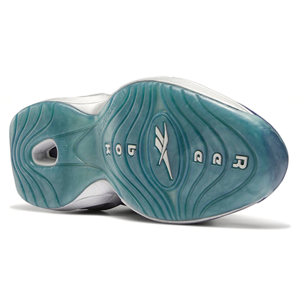 Reebok Question Mid Georgetown MID Топ Баскетбольные кроссовки Мужские Серый Синий