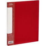 Папка с пружинным cкоросшивателем Стамм Кристалл, 700мкм, корешок 17мм, красная