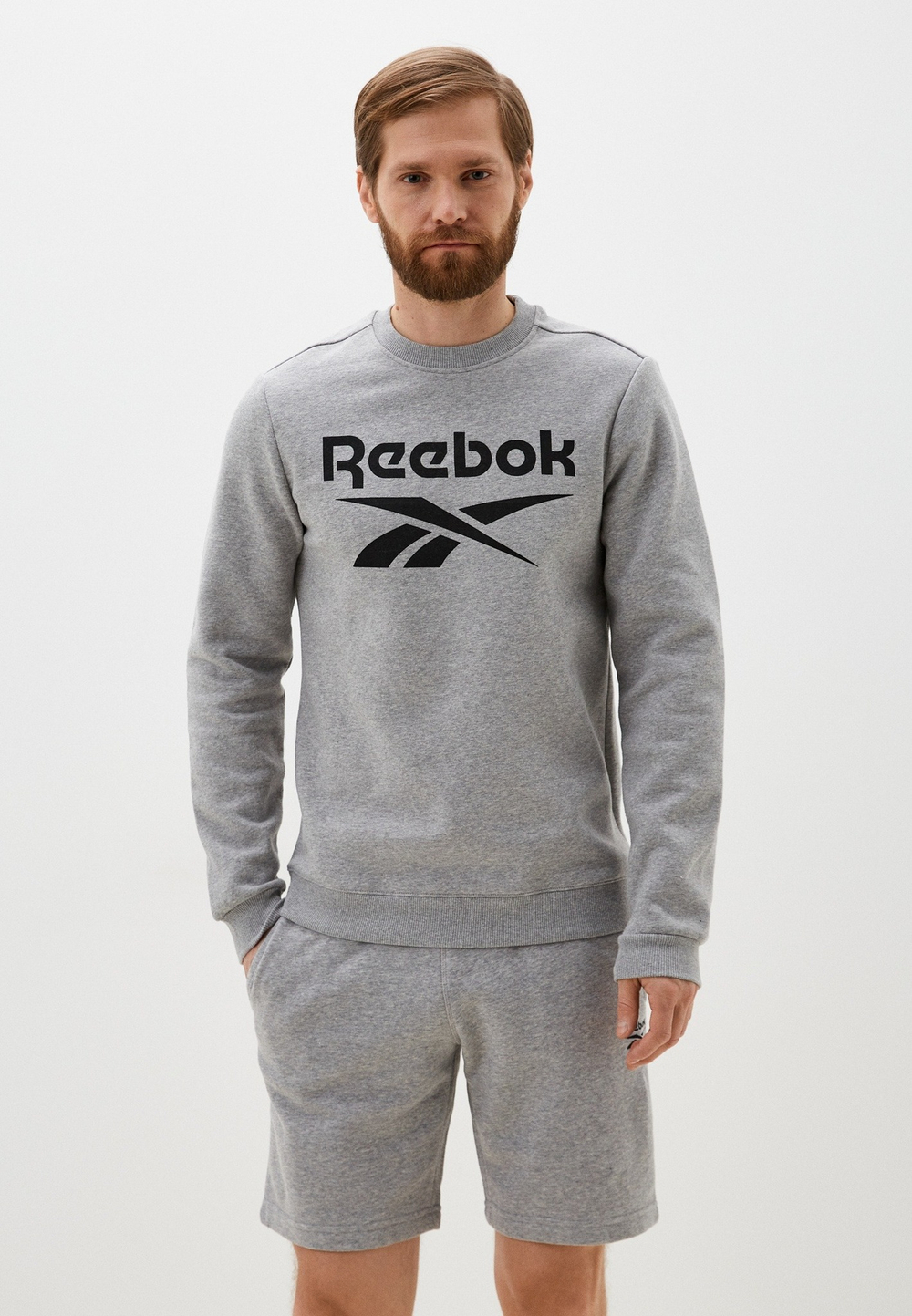Толстовка мужская REEBOK RI BIG STACKED LOGO CREW