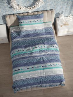 Простынь на резинке Сказка "Скандинавия" 120х200 см перкаль