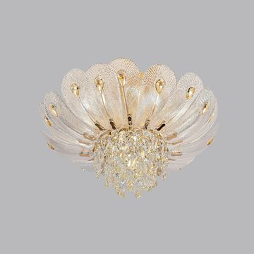 Потолочная хрустальная люстра 7*Е14 5048/7 золото Paroti Odeon Light