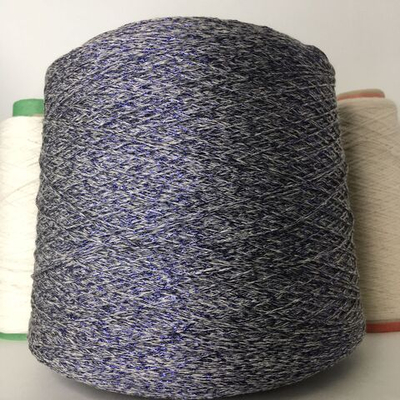 STOCK  ITALY    хлопок, вискоза,   люрекс 300м/100гр.  Шнурок Сероватая нить, фиолетовый люрекс