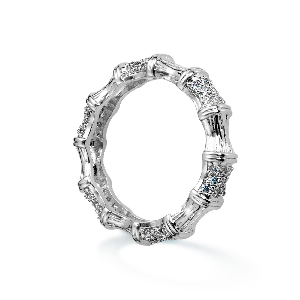 Латунное кольцо "Стебли Бамбука" silver