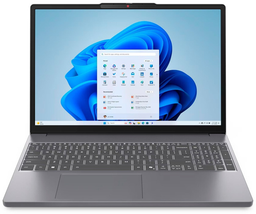 Ноутбук Lenovo IdeaPad Slim 3 15IRH10 15.3" / 8 Гб / SSD 512 Гб / Без ОС / 83K1002URK