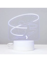 Светильник сенсорный «Гимнастка» LED 7 цветов USB/от батарее