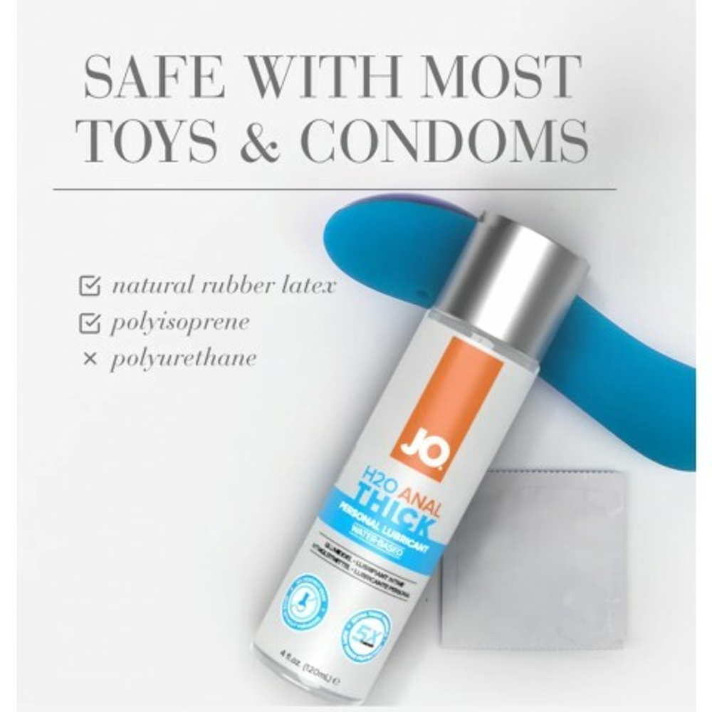 Супер густой анальный лубрикант на водной основе JO H20 Anal Thick, 120 мл