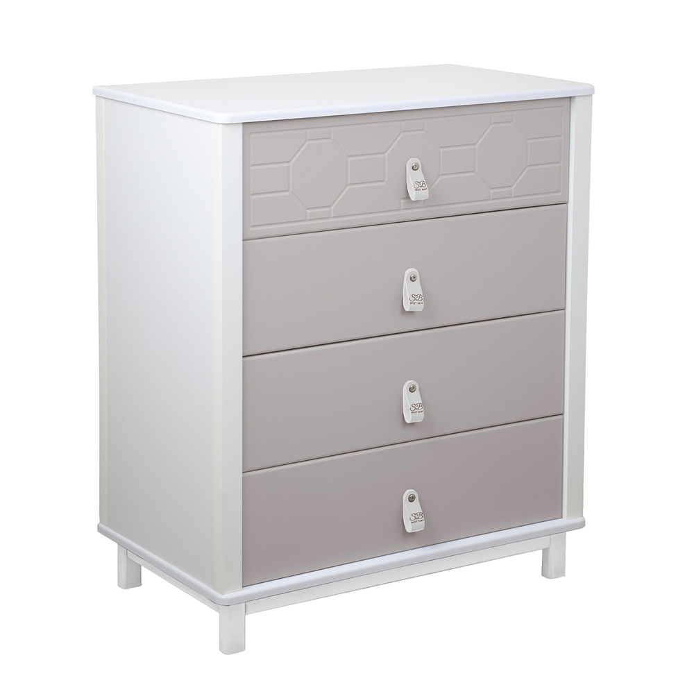 Пеленальный комод Sweet Baby Nuovo Кашемир/белый