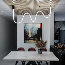 359131 KONST NT23 068 черный Светильник светодиодный IP20 LED 4000K 25W 170-265V 250Лм RAMO