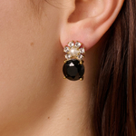 Серьги Dyrberg Kern BECKIA SG BLACK / CRYSTAL 470098