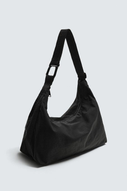 ZARA НЕЙЛОНОВАЯ СУМКА, ЧЕРНЫЙ