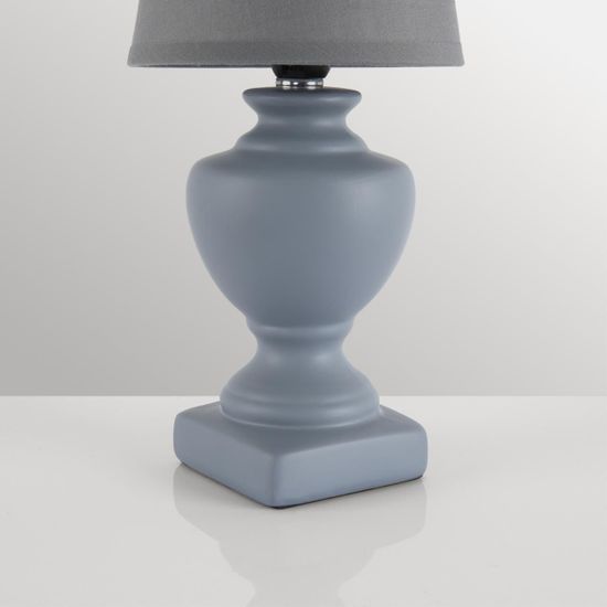 8164/1T CLASSI LN25 000 серый, керамика/текстиль Настольная лампа E14 1*40W 220V BIANKA