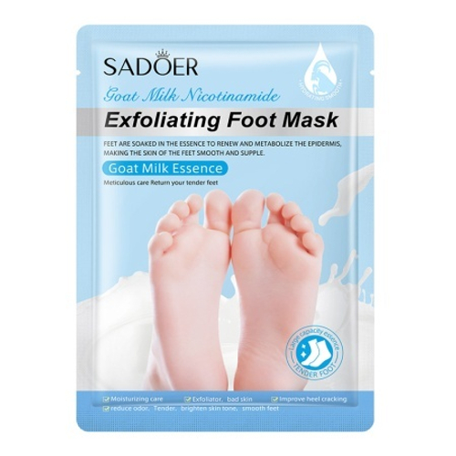Sadoer Exfoliating Foot Mask - Отшелушивающая маска-носочки с экстрактом козьего молока