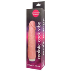 Вибратор Realistic Cock Vibe телесного цвета - 20 см.