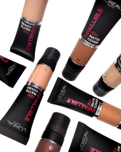 L’Oreal Paris Infallible 32H Matte Cover - Долговечная матирующая тональная основа SPF 25, 30 ml