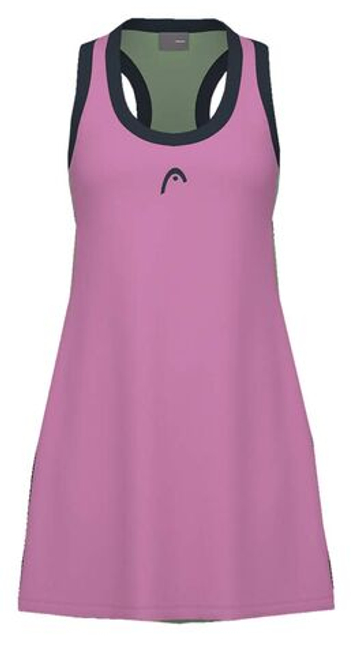 Теннисное платье Head Play Tech Dress - циклам/зеленый сельдерей