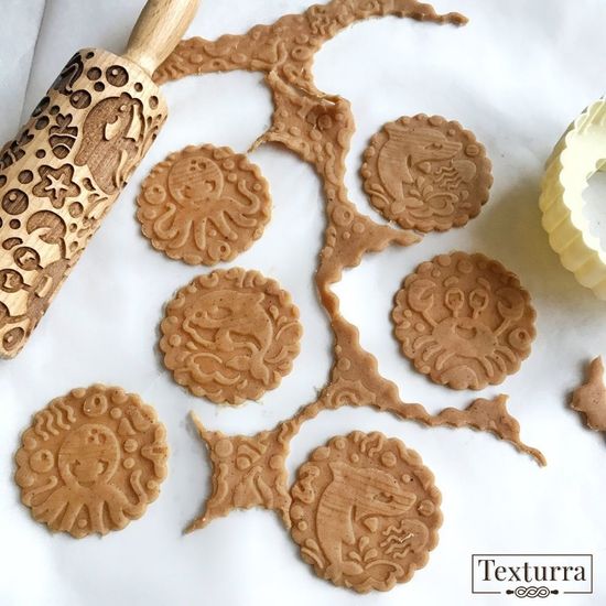 Малая скалка с узором Морские жители