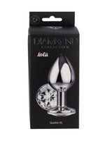 Большая анальная пробка Diamond Clear Sparkle XL 4028-02lola