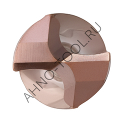 Сверло 13.4мм монолитное твердосплавное 3D без подвода СОЖ. SP-X800031340 VHM AHNO