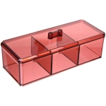 Органайзер для хранения «САНТОРИЯ», цвет винный, 3 отделения, 23,5*9*7см (коробка)