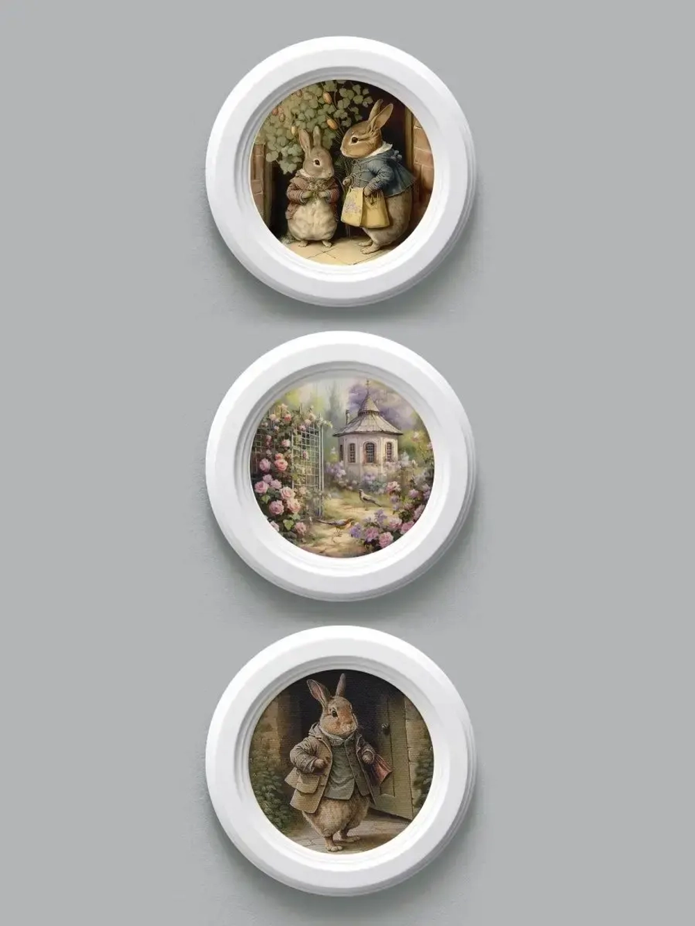 Картины на стену интерьерная на холсте 3 шт 17.5 см