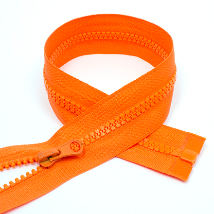 Молния трактор №5 1 замок усил.зв., 35см, цв.F157 оранжевый уп.50шт