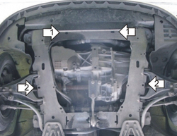 Защита двигателя для Renault Kangoo, Symbol Motodor.71708