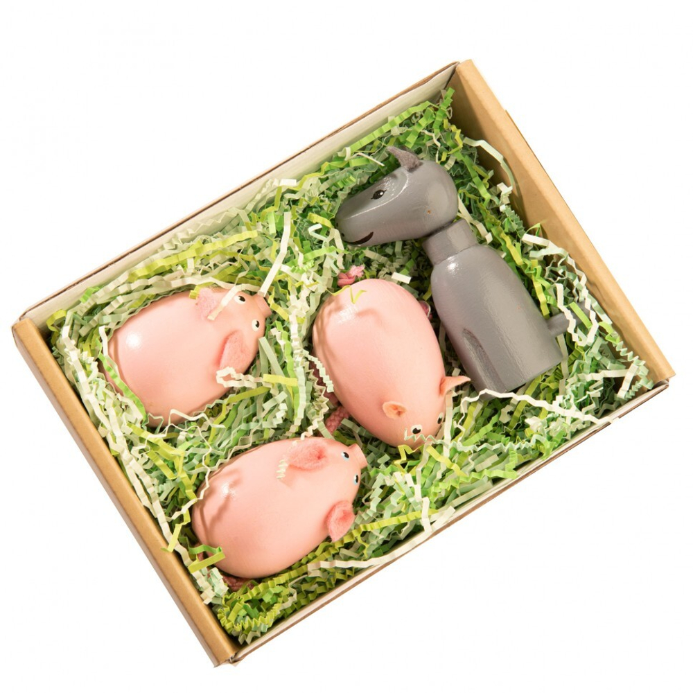 Набор пальчиковых игрушек Три поросёнка и волк, Вальда