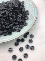 Пуговицы на прокол черные с окантовкой