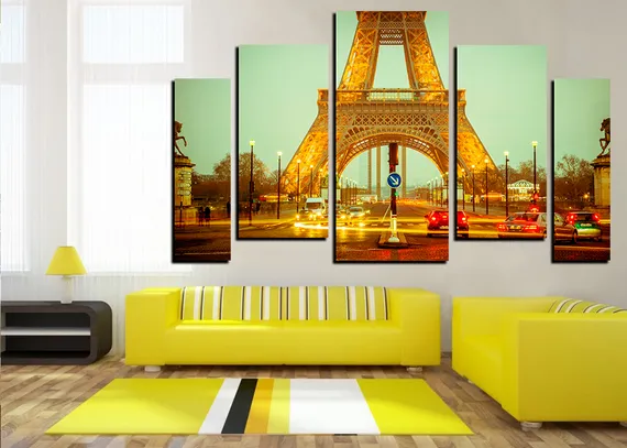 Модульная картина "Центр Парижа"