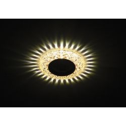 DK LD4 CHP/WH Светильник ЭРА декор cо светодиодной подсветкой MR16, шампань | Встраиваемые LED светильники