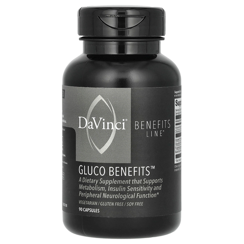 DaVinci Laboratories, Benefits Line, Gluco Benefits, 90 капсул