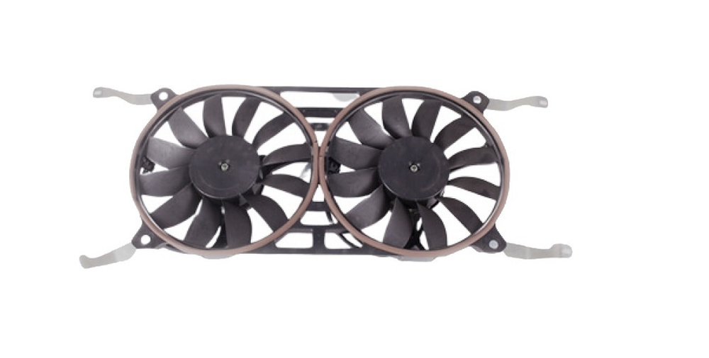 Электровентилятор радиатора Патриот (сдвоенный) с кожухом