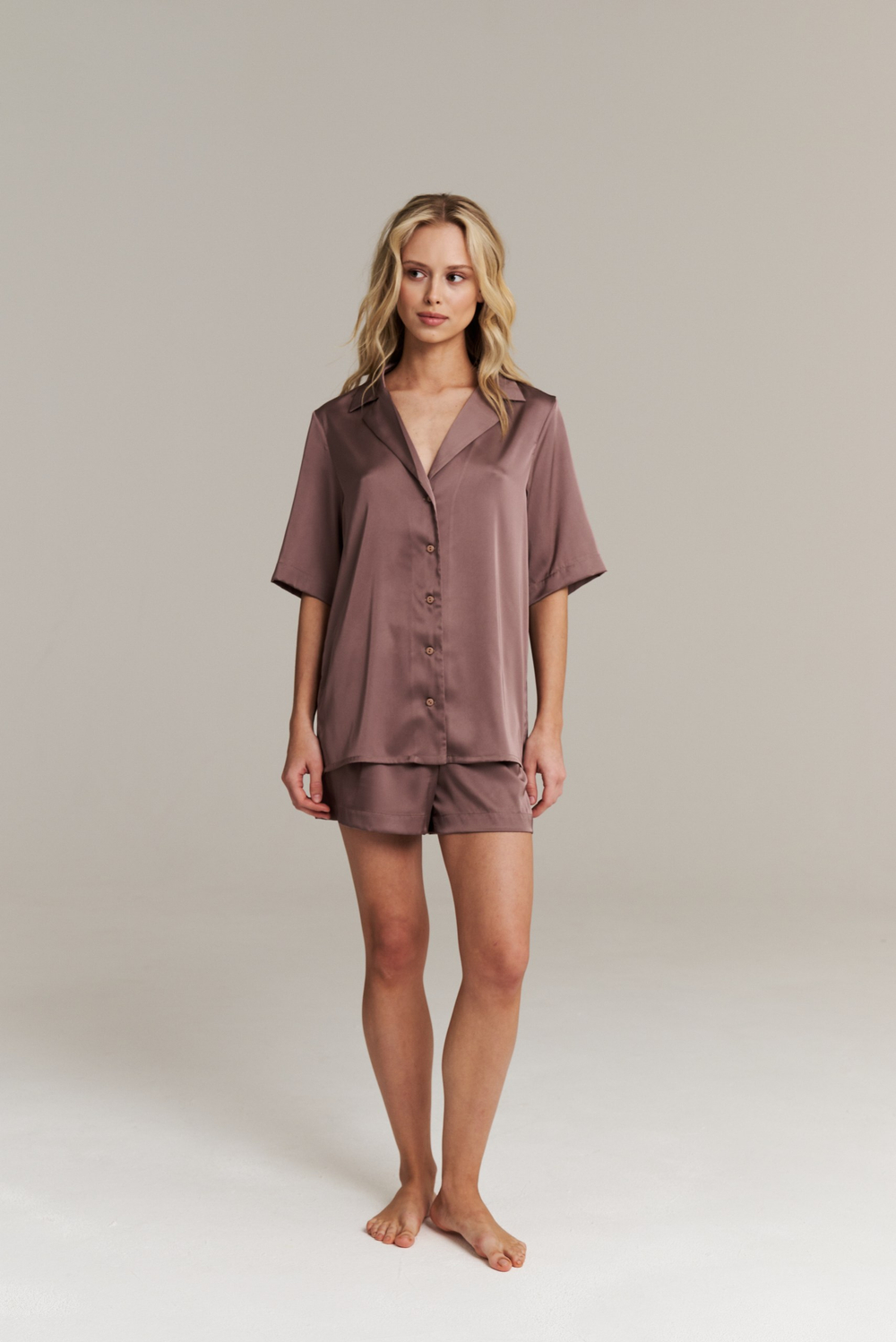 Пижамные шорты из шелка