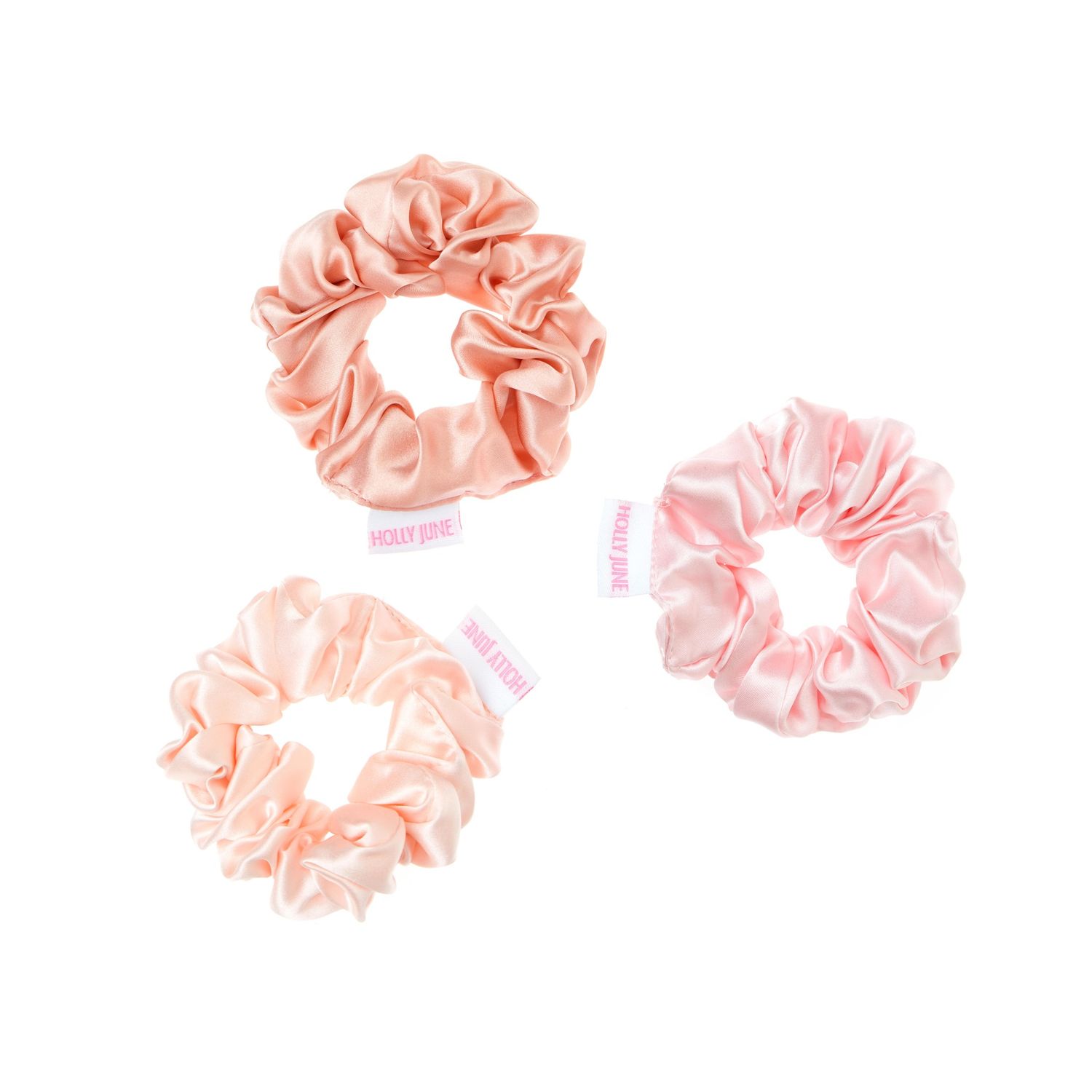 Набор резинок Big Silk Hair Scrunchies – Pink