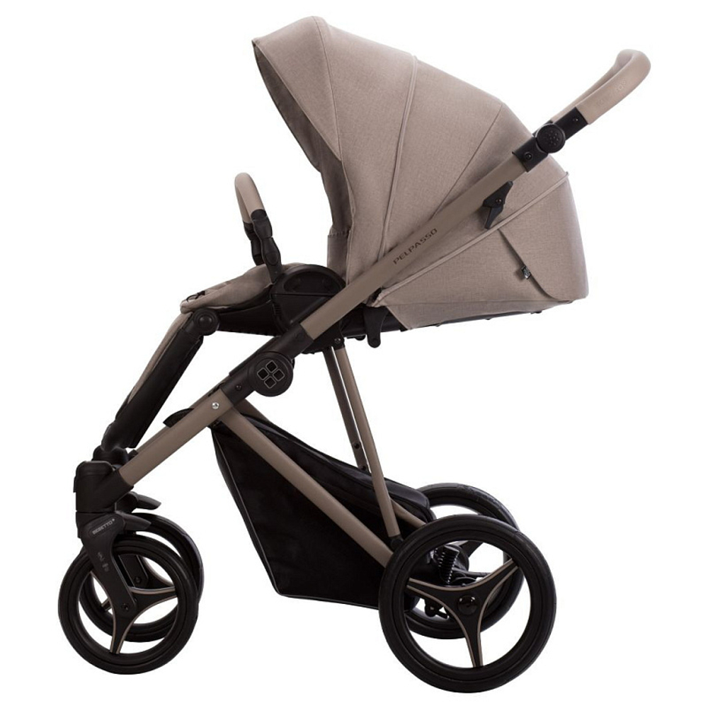 Детская коляска Bebetto Pelpasso 3 в 1 с автокреслом Avionaut Cosmo 01 св.бежевый