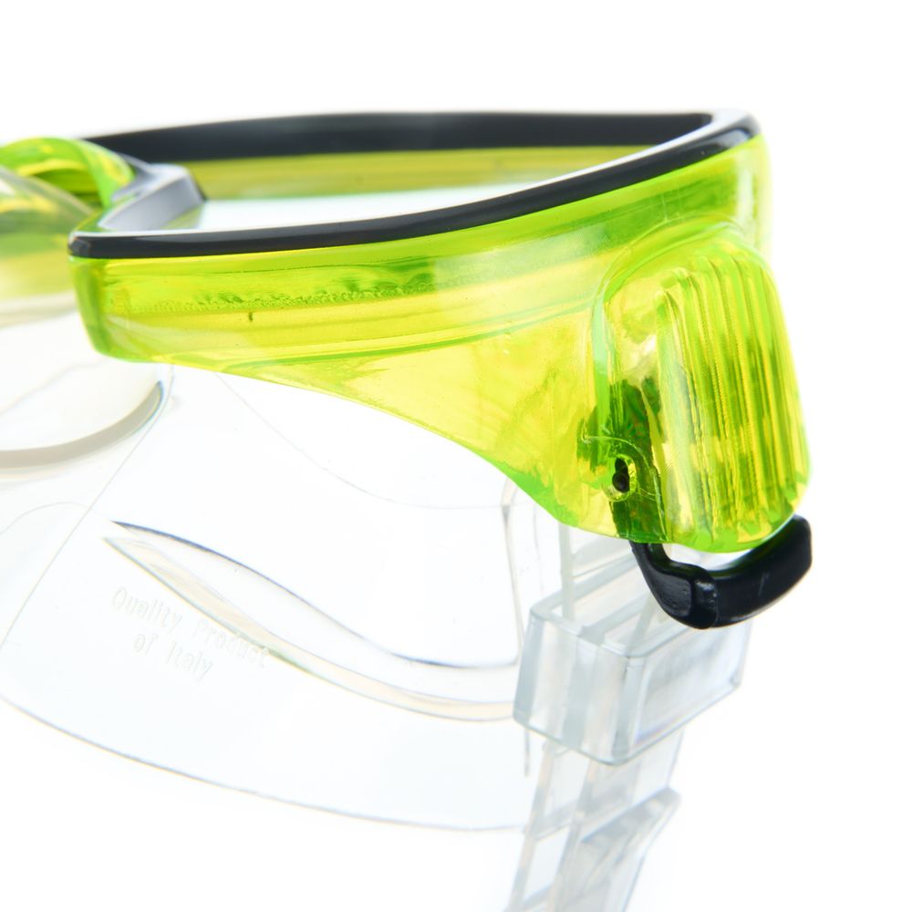 Маска для плавания SALVAS Geo Md Mask CA140S1GYSTH, размер Medium, желтая