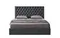 Кровать с подъемным механизмом Dalsa 160х200 см, темно-серая