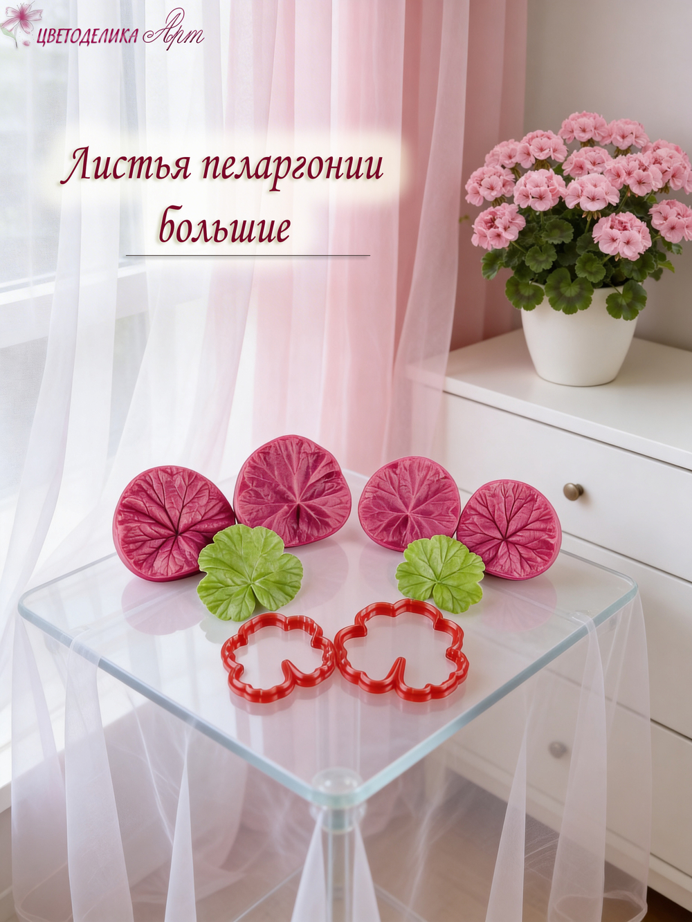 Листья пеларгонии крупные (герани)