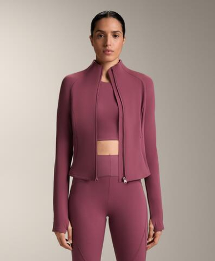 Oysho Легкая и теплая высокотехнологичная куртка, темно-роовый